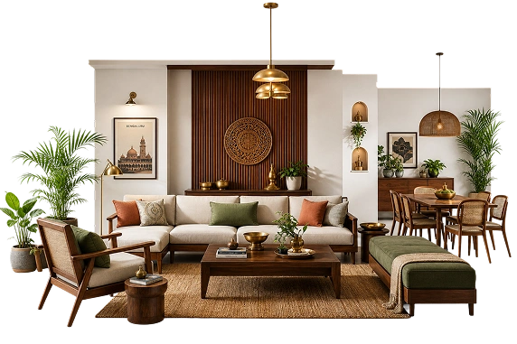 Interior Design Rooted in Bangalore Living
