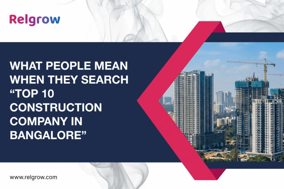 Top 10 Construction Company in Bangalore